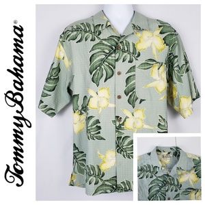Tommy Bahama 100% Silk Medium Hawaiian Shirt
